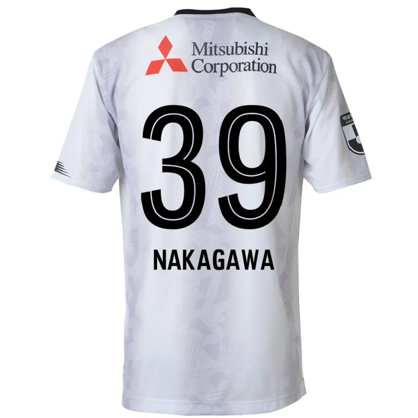 Danxen Herren Teruhito Nakagawa #39 Weiß Schwarz Auswärtstrikot Trikot 2024/25 T-Shirt Schweiz