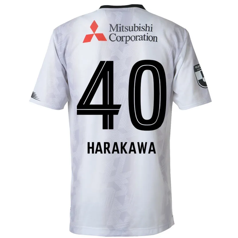 Danxen Herren Riki Harakawa #40 Weiß Schwarz Auswärtstrikot Trikot 2024/25 T-Shirt Schweiz