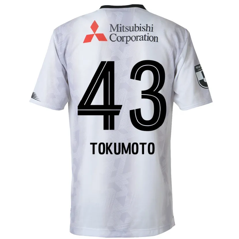 Danxen Herren Shuhei Tokumoto #43 Weiß Schwarz Auswärtstrikot Trikot 2024/25 T-Shirt Schweiz