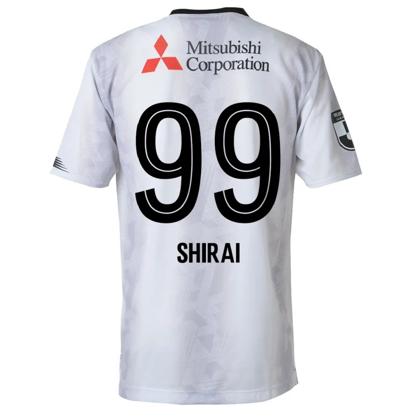 Danxen Herren Kosuke Shirai #99 Weiß Schwarz Auswärtstrikot Trikot 2024/25 T-Shirt Schweiz