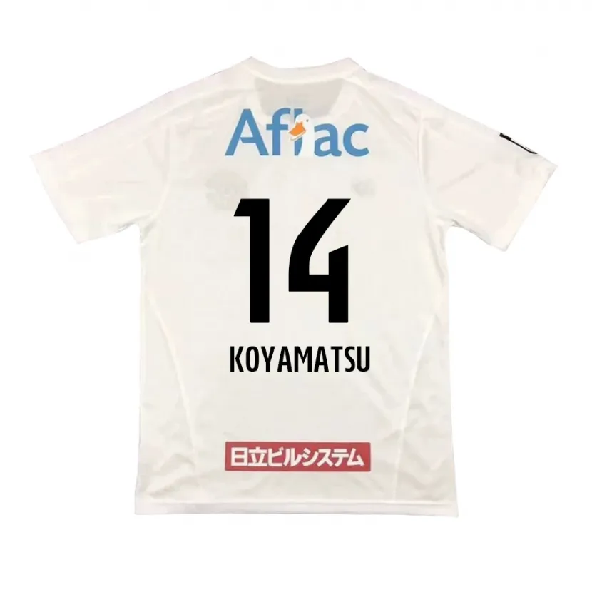 Danxen Herren Tomoya Koyamatsu #14 Weiß Schwarz Auswärtstrikot Trikot 2024/25 T-Shirt Schweiz