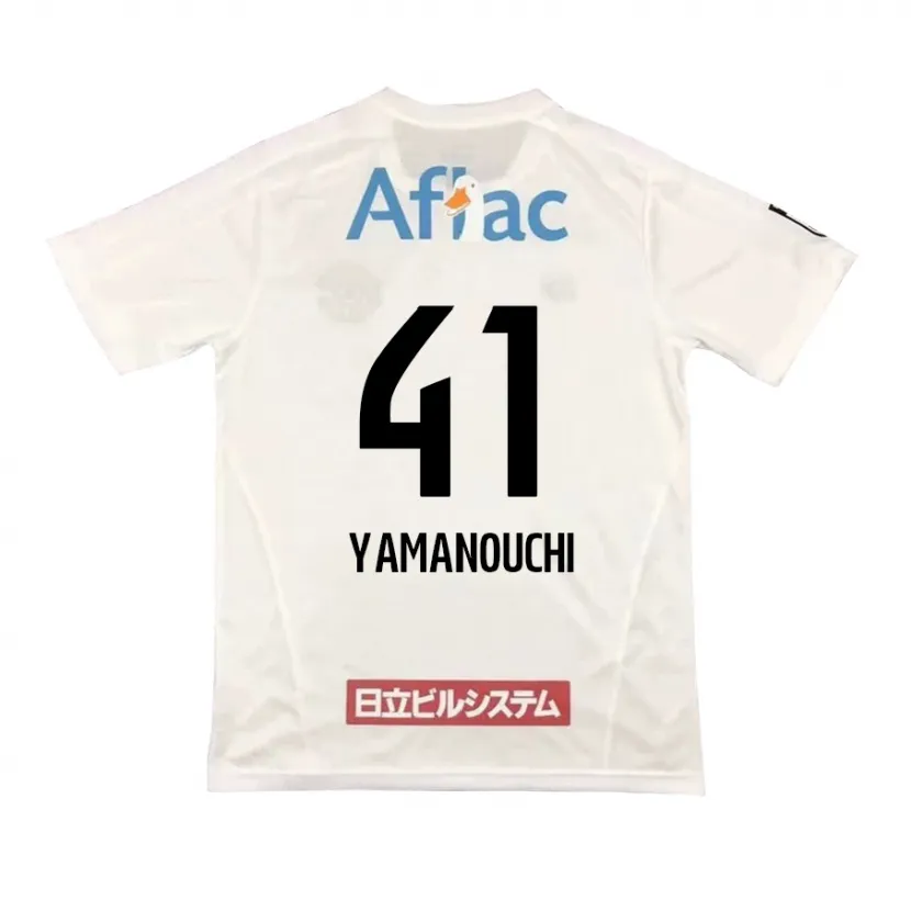 Danxen Herren Yusei Yamanouchi #41 Weiß Schwarz Auswärtstrikot Trikot 2024/25 T-Shirt Schweiz