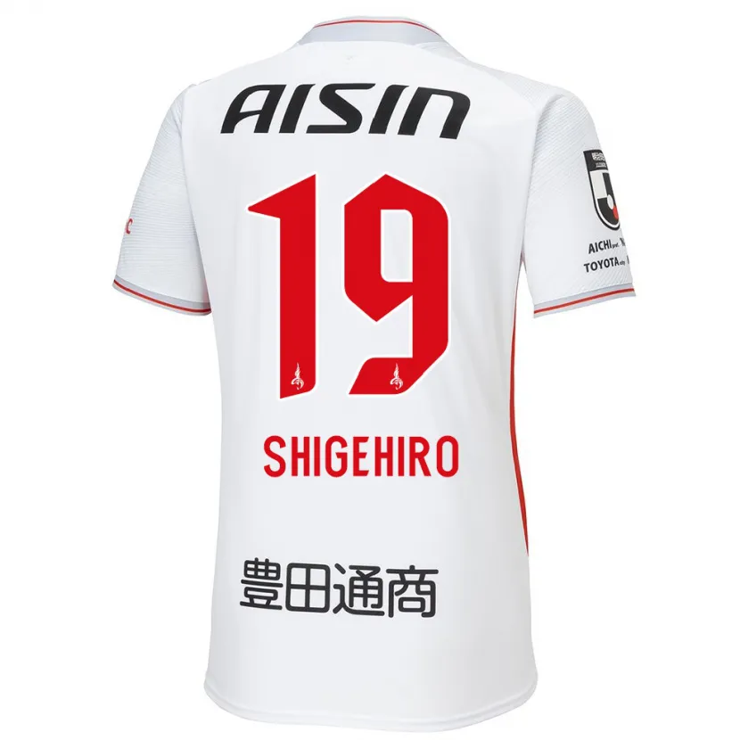 Danxen Herren Takuya Shigehiro #19 Weiß Gelb Rot Auswärtstrikot Trikot 2024/25 T-Shirt Schweiz