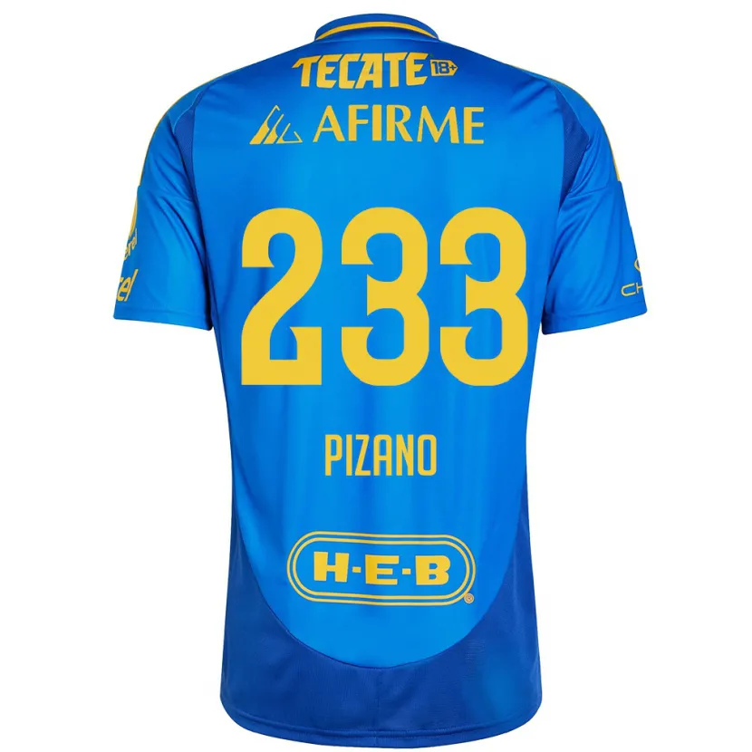 Danxen Herren Juan Pizano #233 Blau Gelb Auswärtstrikot Trikot 2024/25 T-Shirt Schweiz