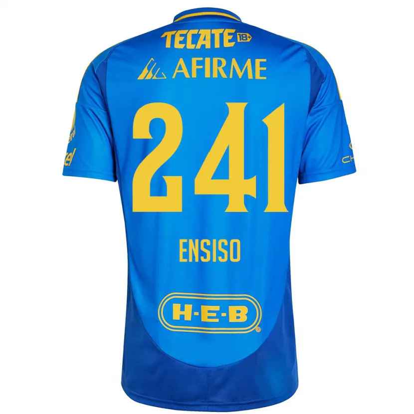 Danxen Herren Eduardo Ensiso #241 Blau Gelb Auswärtstrikot Trikot 2024/25 T-Shirt Schweiz