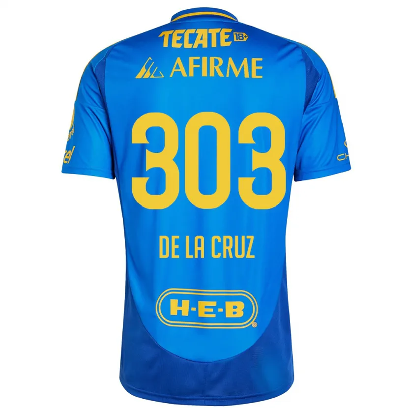 Danxen Herren Erick De La Cruz #303 Blau Gelb Auswärtstrikot Trikot 2024/25 T-Shirt Schweiz