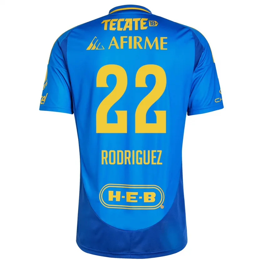 Danxen Herren Anika Rodriguez #22 Blau Gelb Auswärtstrikot Trikot 2024/25 T-Shirt Schweiz