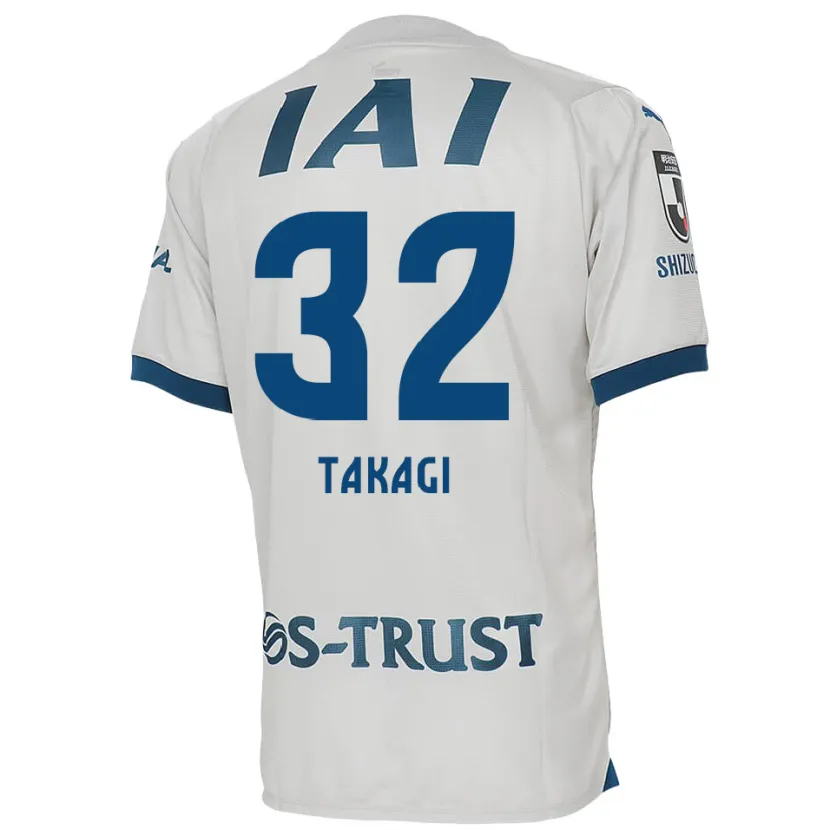 Danxen Herren Sen Takagi #32 Weiß Blau Auswärtstrikot Trikot 2024/25 T-Shirt Schweiz