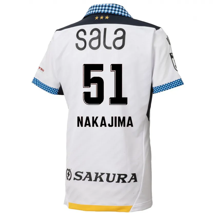 Danxen Herren Keitaro Nakajima #51 Weiß Schwarz Auswärtstrikot Trikot 2024/25 T-Shirt Schweiz