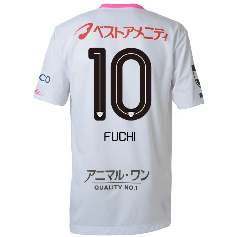 Danxen Herren Fuchi Honda #10 Weiß Blau Rosa Auswärtstrikot Trikot 2024/25 T-Shirt Schweiz