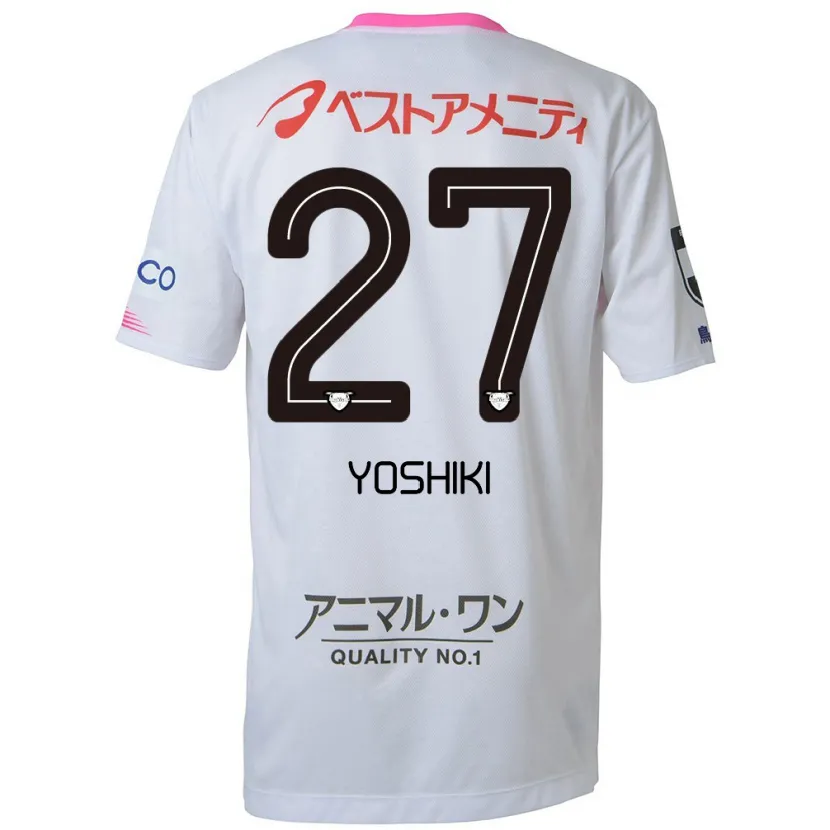 Danxen Herren Yoshiki Narahara #27 Weiß Blau Rosa Auswärtstrikot Trikot 2024/25 T-Shirt Schweiz