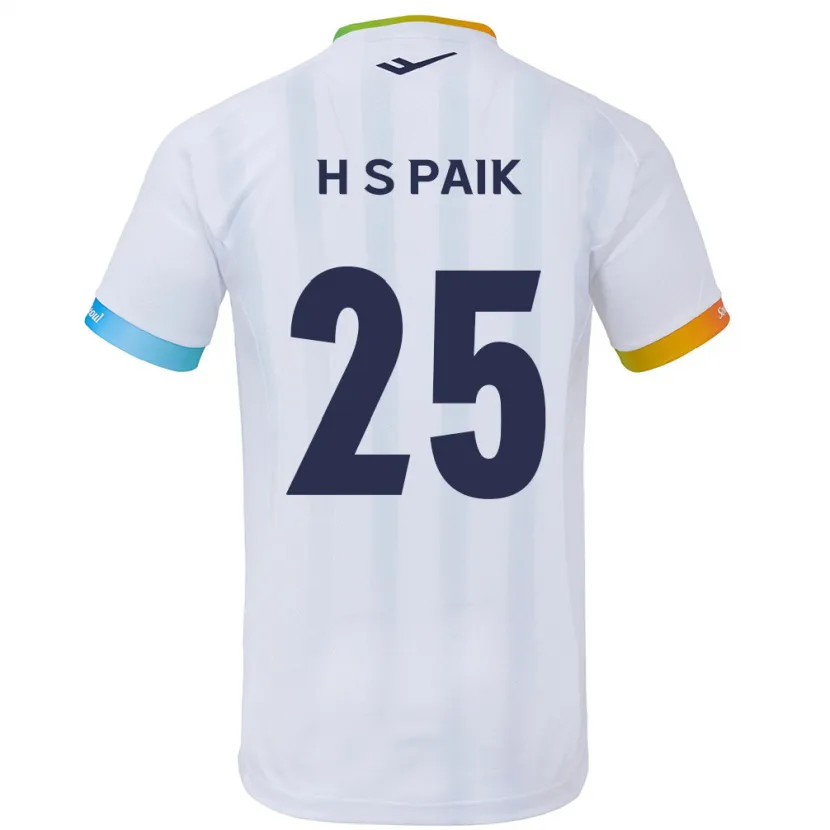 Danxen Herren Sang-Hoon Paik #25 Weiß Blau Auswärtstrikot Trikot 2024/25 T-Shirt Schweiz