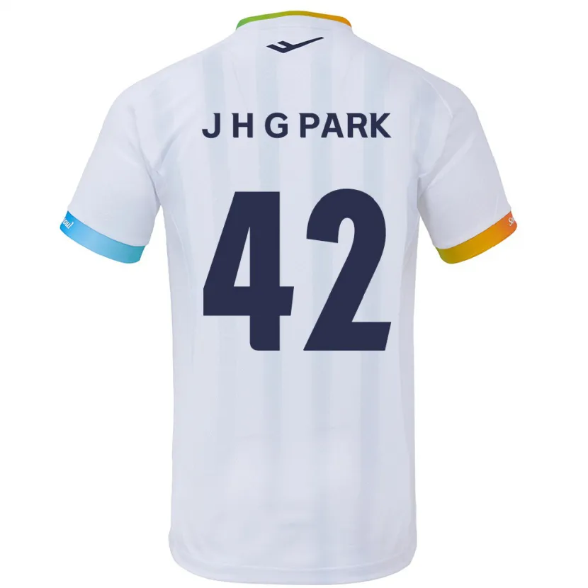 Danxen Herren Jang Han-Gyeol Park #42 Weiß Blau Auswärtstrikot Trikot 2024/25 T-Shirt Schweiz