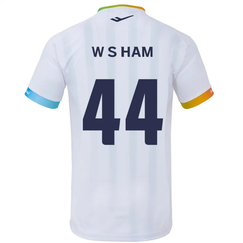 Danxen Herren Sun-Woo Ham #44 Weiß Blau Auswärtstrikot Trikot 2024/25 T-Shirt Schweiz