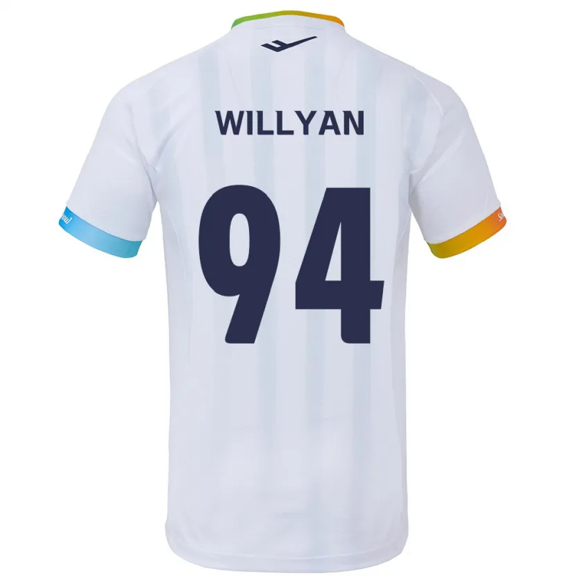 Danxen Herren Willyan #94 Weiß Blau Auswärtstrikot Trikot 2024/25 T-Shirt Schweiz