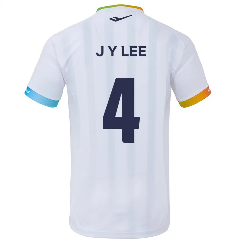 Danxen Herren Young-Jun Lee #4 Weiß Blau Auswärtstrikot Trikot 2024/25 T-Shirt Schweiz