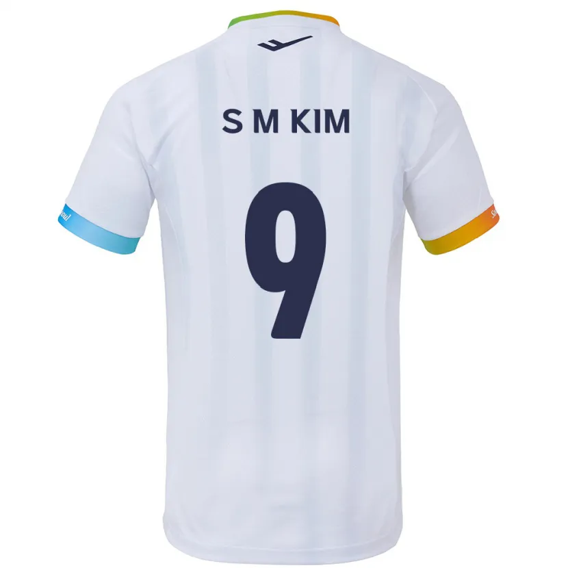 Danxen Herren Min-Sung Kim #9 Weiß Blau Auswärtstrikot Trikot 2024/25 T-Shirt Schweiz