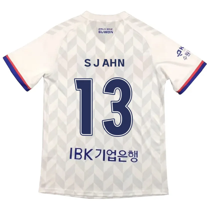 Danxen Herren Jun-Su Ahn #13 Weiß Blau Auswärtstrikot Trikot 2024/25 T-Shirt Schweiz