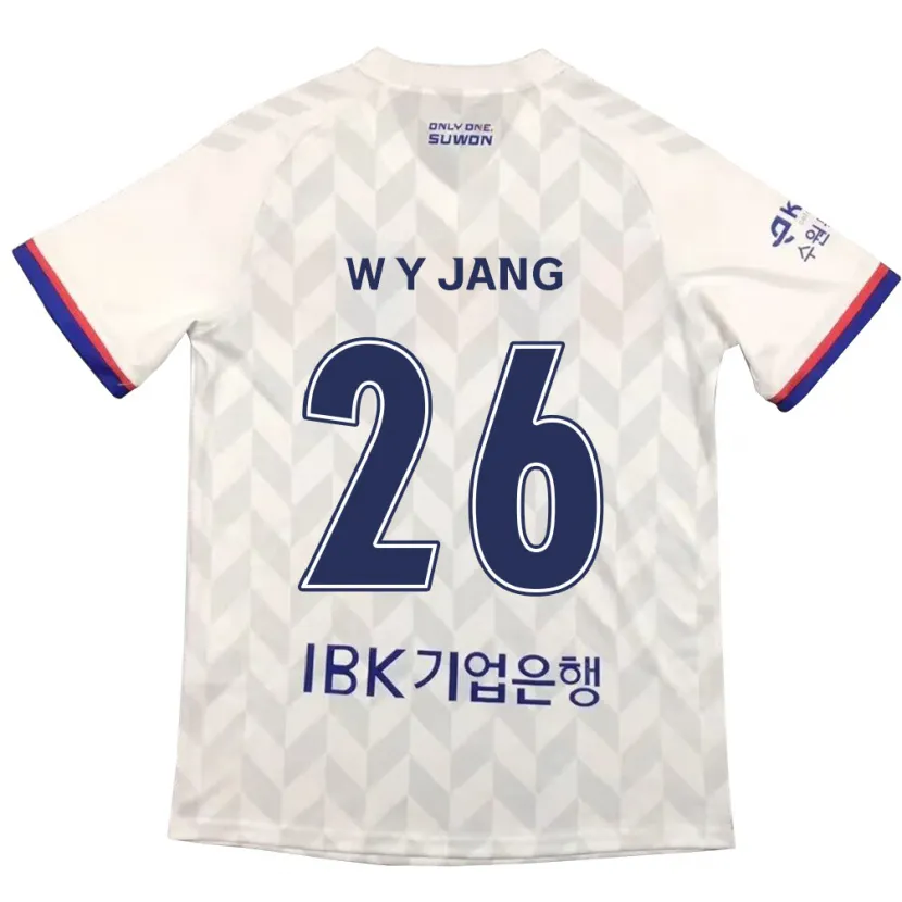 Danxen Herren Young-Woo Jang #26 Weiß Blau Auswärtstrikot Trikot 2024/25 T-Shirt Schweiz