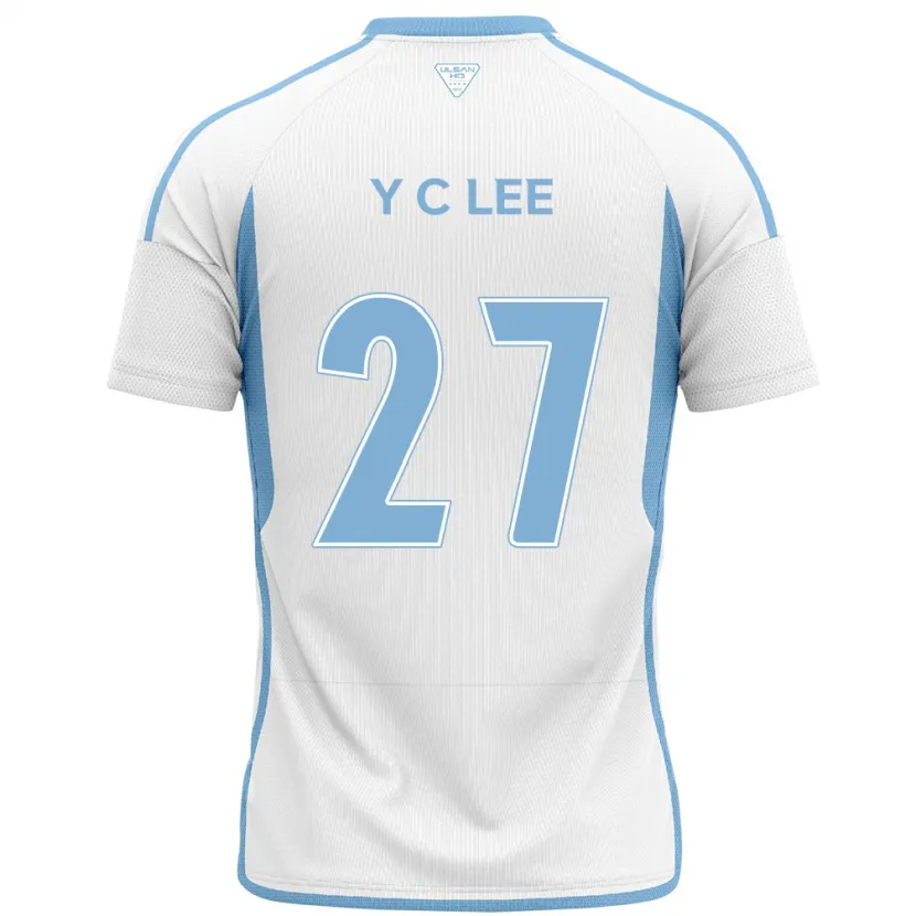 Danxen Herren Chung-Yong Lee #27 Weiß Blau Auswärtstrikot Trikot 2024/25 T-Shirt Schweiz