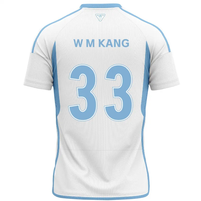 Danxen Herren Min-Woo Kang #33 Weiß Blau Auswärtstrikot Trikot 2024/25 T-Shirt Schweiz