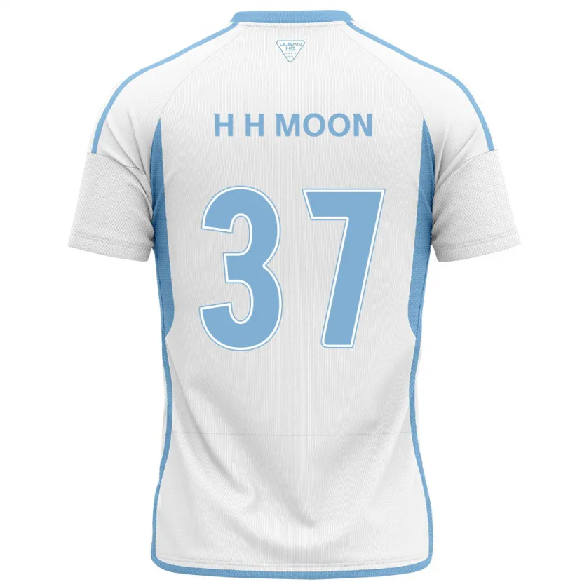 Danxen Herren Hyeon-Ho Moon #37 Weiß Blau Auswärtstrikot Trikot 2024/25 T-Shirt Schweiz