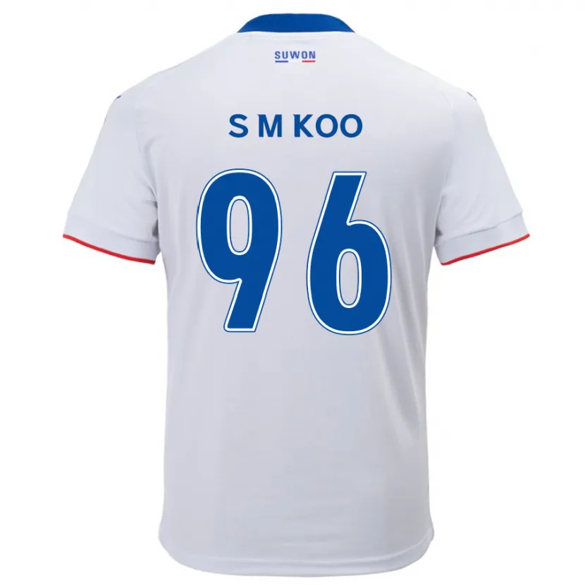 Danxen Herren Min-Seo Koo #96 Weiß Blau Auswärtstrikot Trikot 2024/25 T-Shirt Schweiz