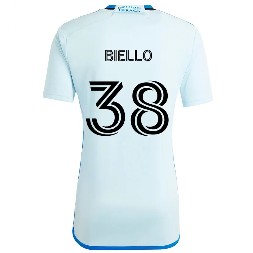 Danxen Herren Alessandro Biello #38 Eisblau Auswärtstrikot Trikot 2024/25 T-Shirt Schweiz