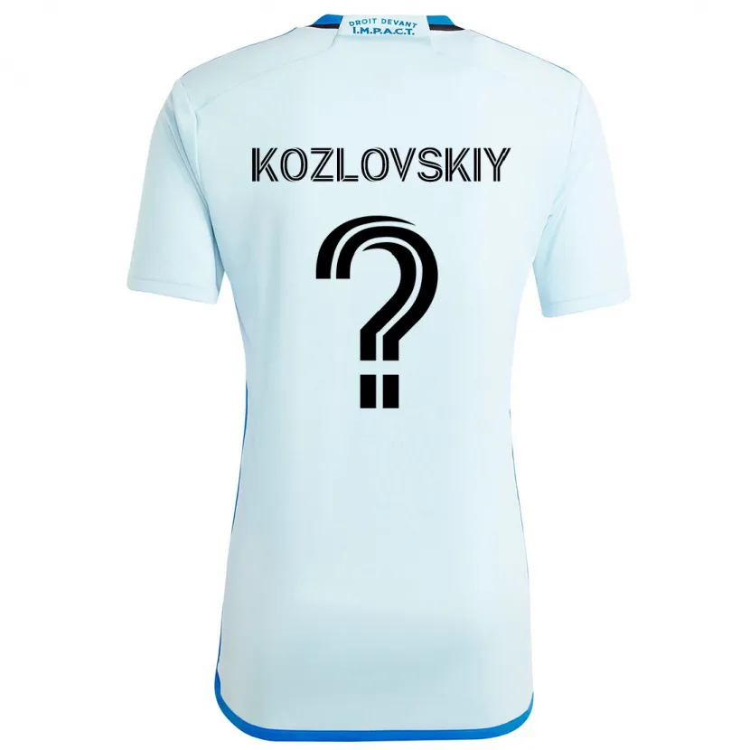 Danxen Herren Sergei Kozlovskiy #0 Eisblau Auswärtstrikot Trikot 2024/25 T-Shirt Schweiz