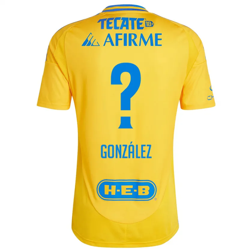 Danxen Damen Fernando González #0 Goldgelb Heimtrikot Trikot 2024/25 T-Shirt Schweiz