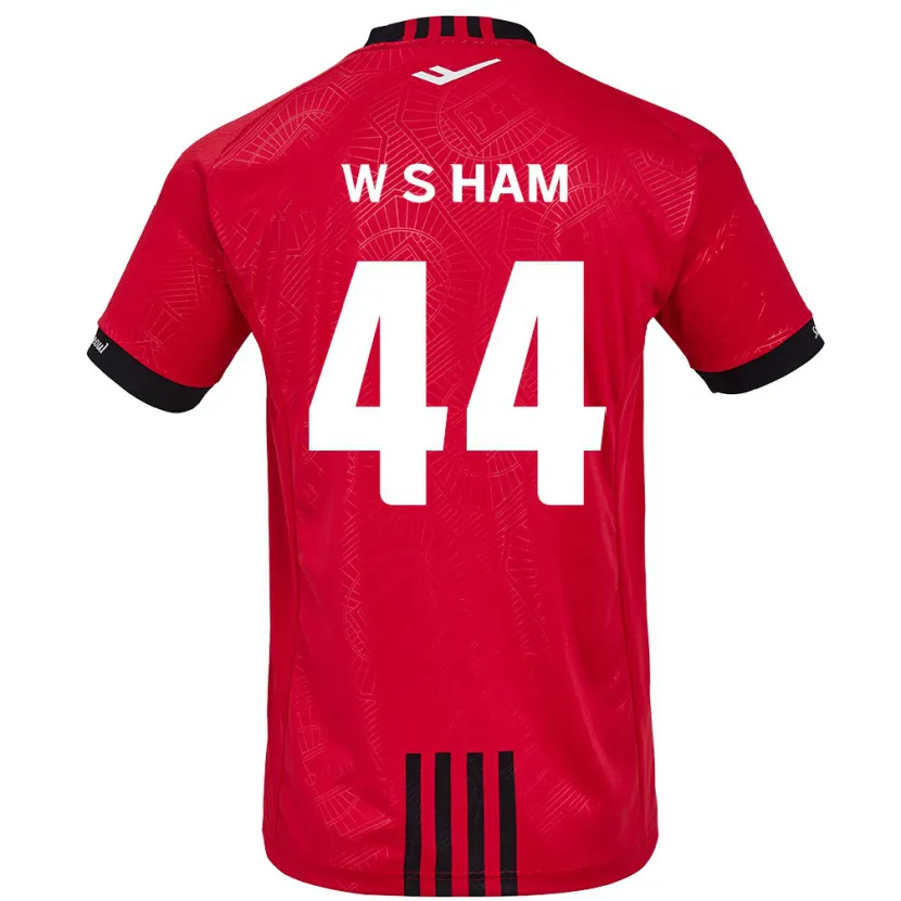 Danxen Damen Sun-Woo Ham #44 Rot Schwarz Heimtrikot Trikot 2024/25 T-Shirt Schweiz