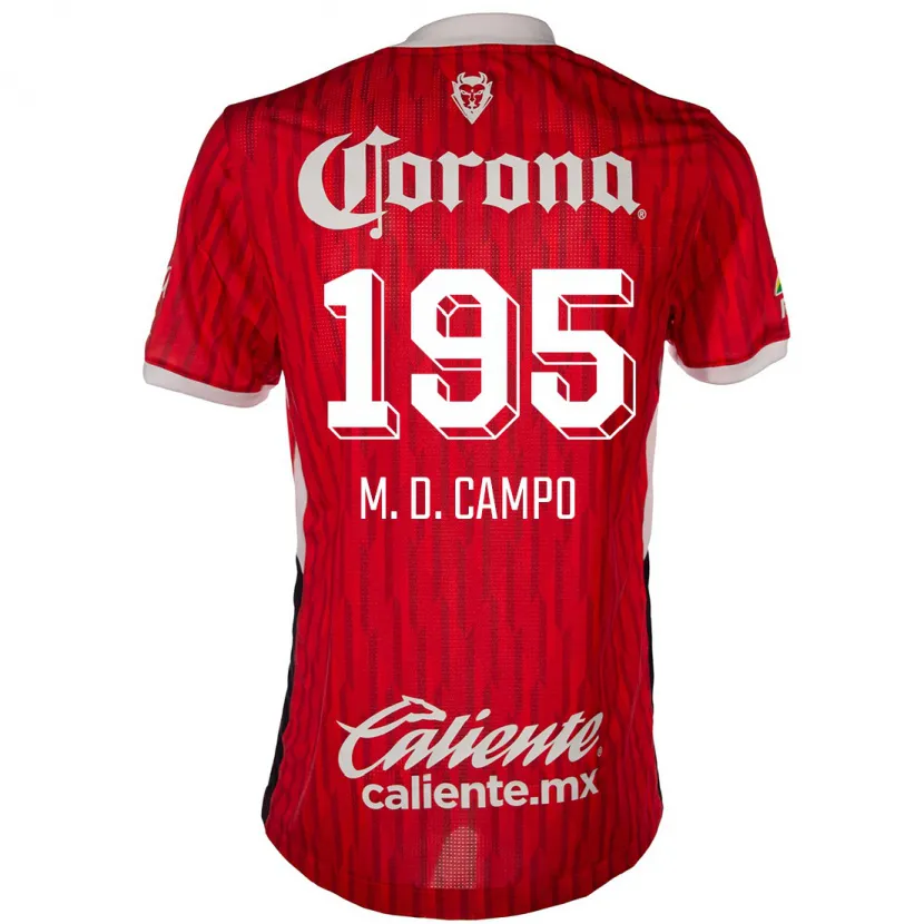 Danxen Damen Arturo Martín Del Campo #195 Rot-Weiss Heimtrikot Trikot 2024/25 T-Shirt Schweiz