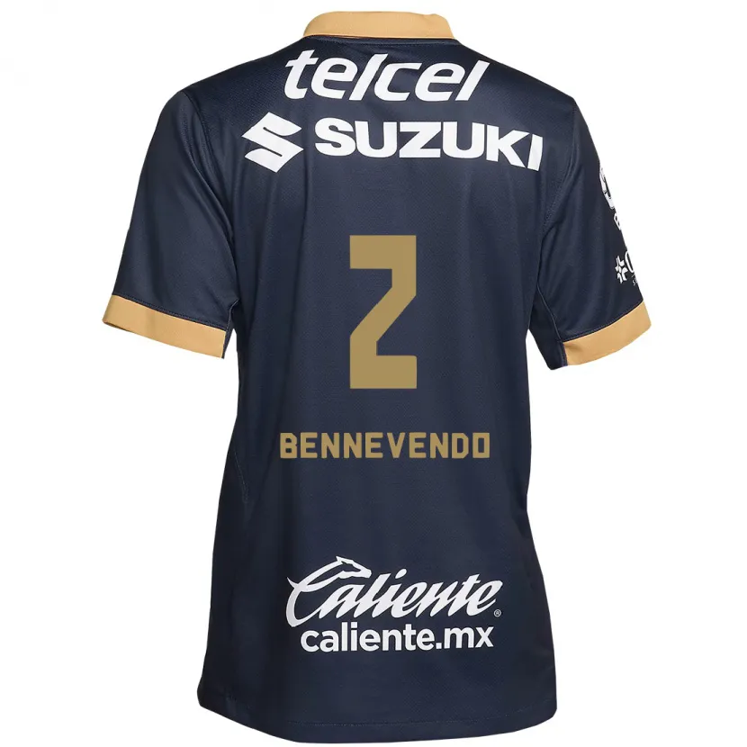 Danxen Damen Pablo Bennevendo #2 Obsidian Gold Weiß Auswärtstrikot Trikot 2024/25 T-Shirt Schweiz