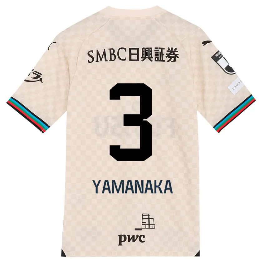 Danxen Damen Daiki Yamanaka #3 Weiß Grau Auswärtstrikot Trikot 2024/25 T-Shirt Schweiz