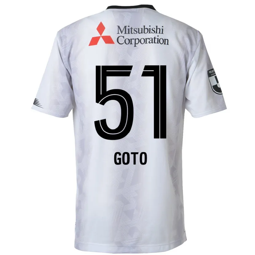 Danxen Damen Wataru Goto #51 Weiß Schwarz Auswärtstrikot Trikot 2024/25 T-Shirt Schweiz