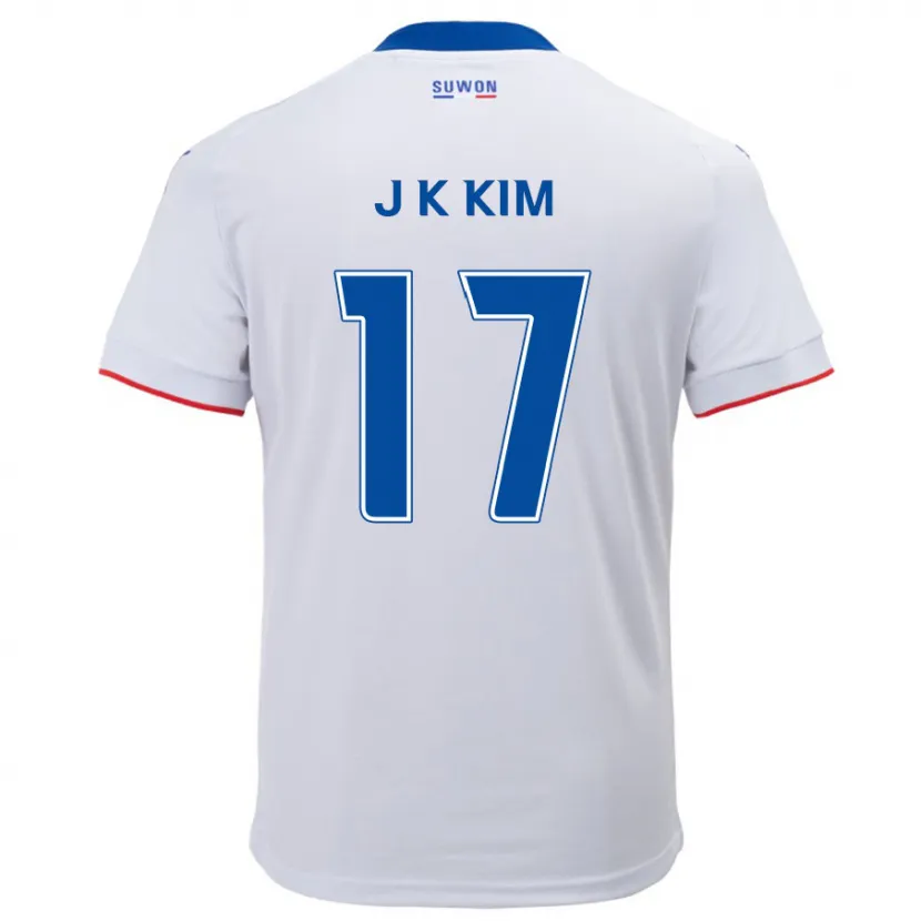 Danxen Damen Kyeong-Jung Kim #17 Weiß Blau Auswärtstrikot Trikot 2024/25 T-Shirt Schweiz