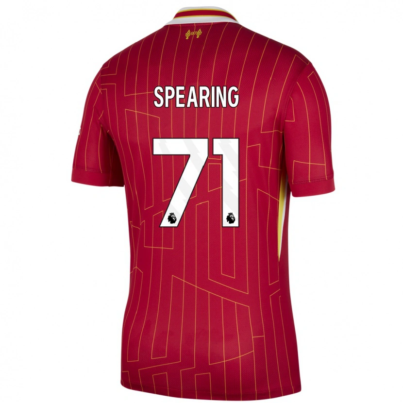 Danxen Kinder Jay Spearing #71 Rot Gelb Weiß Heimtrikot Trikot 2024/25 T-Shirt Schweiz