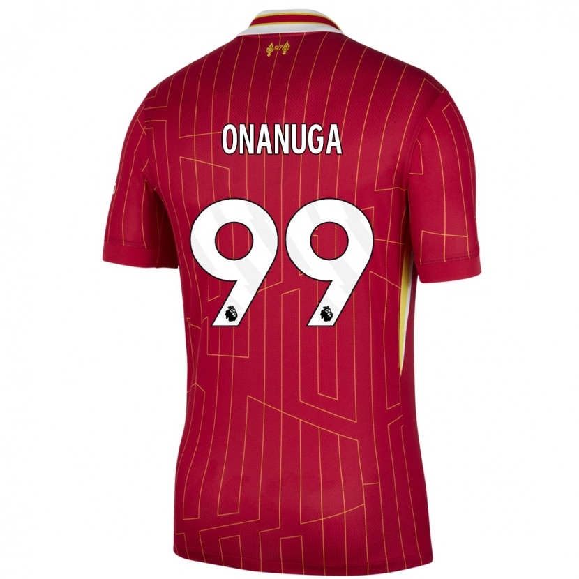 Danxen Kinder Fola Onanuga #99 Rot Gelb Weiß Heimtrikot Trikot 2024/25 T-Shirt Schweiz