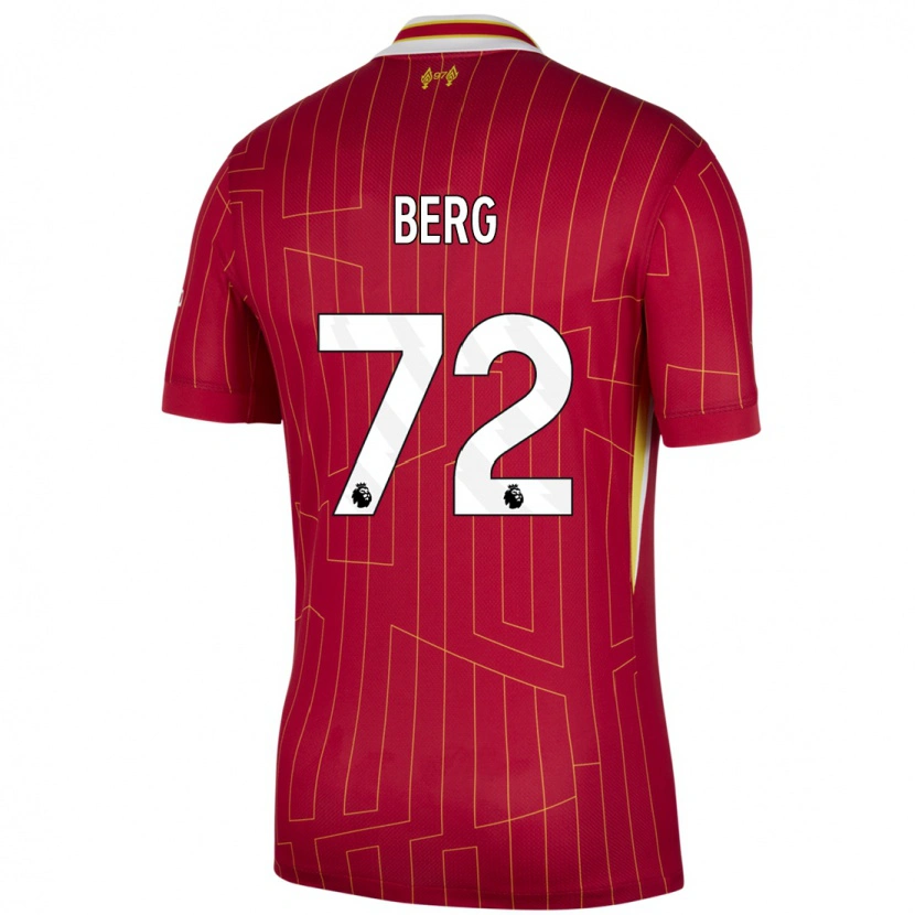 Danxen Kinder Sepp Van Den Berg #72 Rot Gelb Weiß Heimtrikot Trikot 2024/25 T-Shirt Schweiz