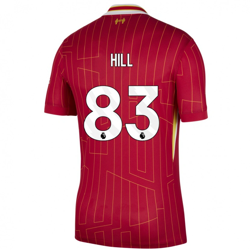 Danxen Kinder Thomas Hill #83 Rot Gelb Weiß Heimtrikot Trikot 2024/25 T-Shirt Schweiz