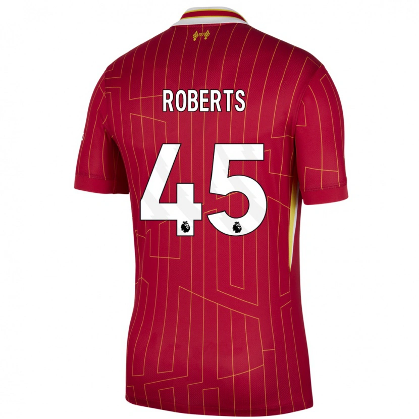 Danxen Kinder Iwan Roberts #45 Rot Gelb Weiß Heimtrikot Trikot 2024/25 T-Shirt Schweiz