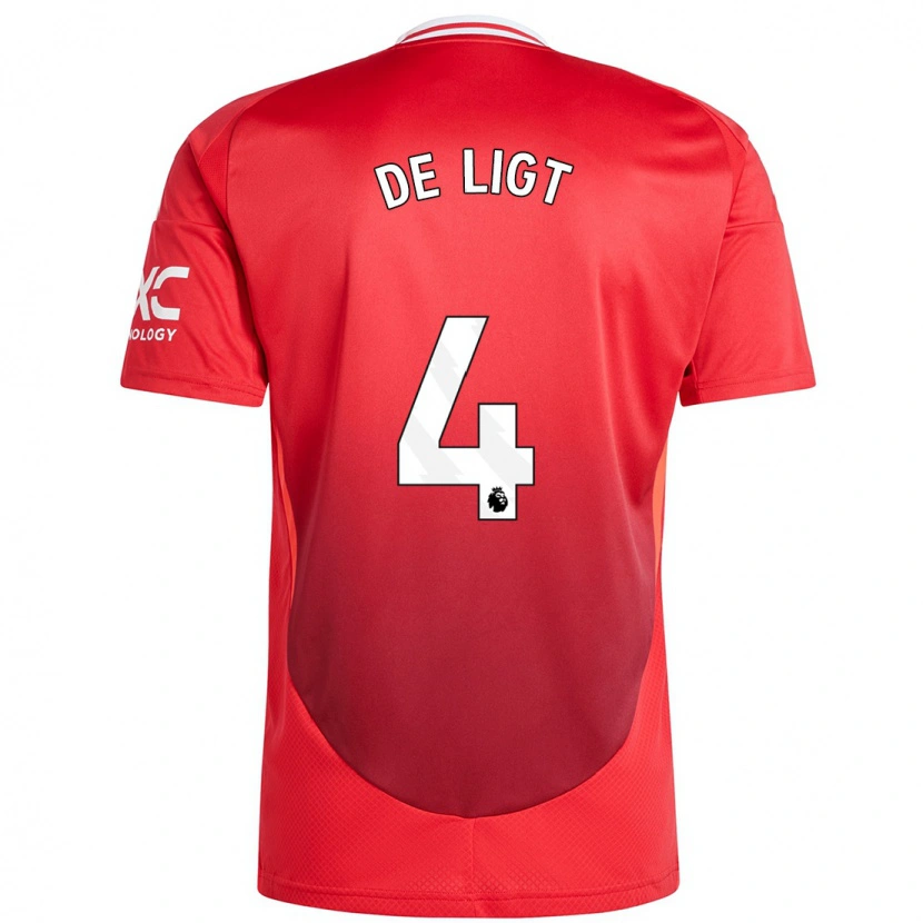 Danxen Kinder Matthijs De Ligt #4 Hellrot Heimtrikot Trikot 2024/25 T-Shirt Schweiz