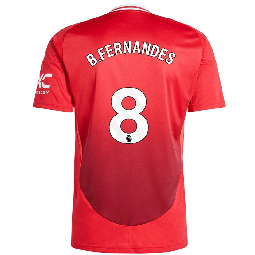 Danxen Kinder Bruno Fernandes #8 Hellrot Heimtrikot Trikot 2024/25 T-Shirt Schweiz