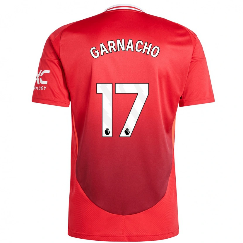 Danxen Kinder Alejandro Garnacho #17 Hellrot Heimtrikot Trikot 2024/25 T-Shirt Schweiz