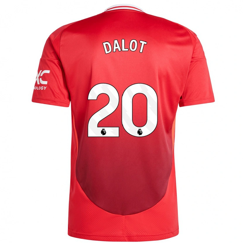 Danxen Kinder Diogo Dalot #20 Hellrot Heimtrikot Trikot 2024/25 T-Shirt Schweiz