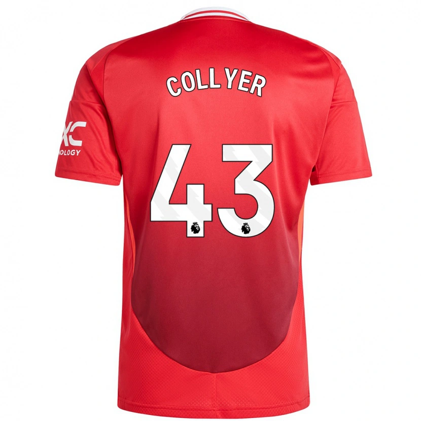 Danxen Kinder Toby Collyer #43 Hellrot Heimtrikot Trikot 2024/25 T-Shirt Schweiz