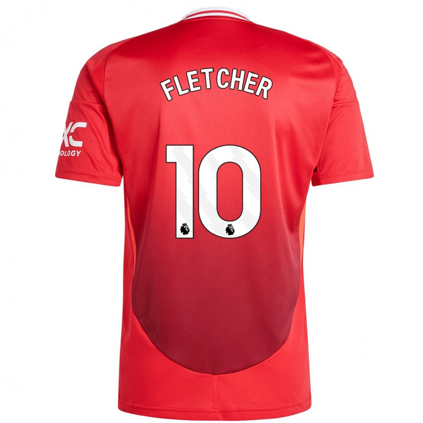 Danxen Kinder Jack Fletcher #10 Hellrot Heimtrikot Trikot 2024/25 T-Shirt Schweiz