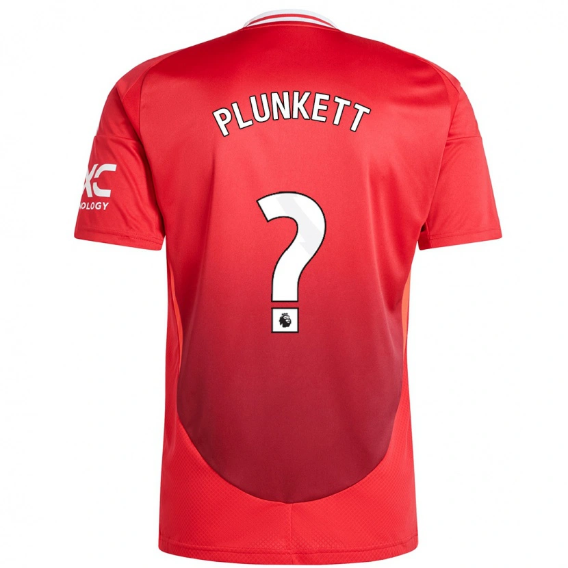 Danxen Kinder Dante Plunkett #0 Hellrot Heimtrikot Trikot 2024/25 T-Shirt Schweiz