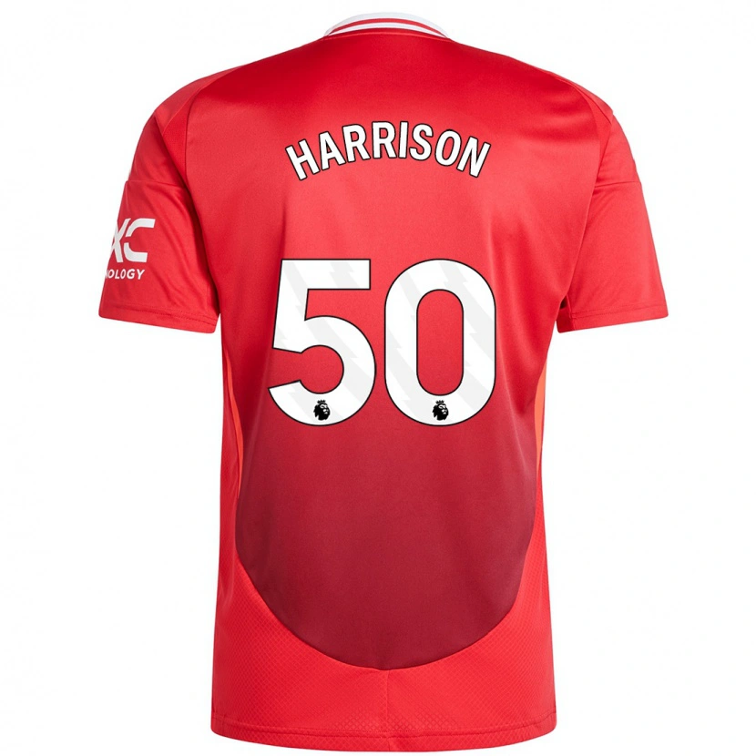 Danxen Kinder Elyh Harrison #50 Hellrot Heimtrikot Trikot 2024/25 T-Shirt Schweiz