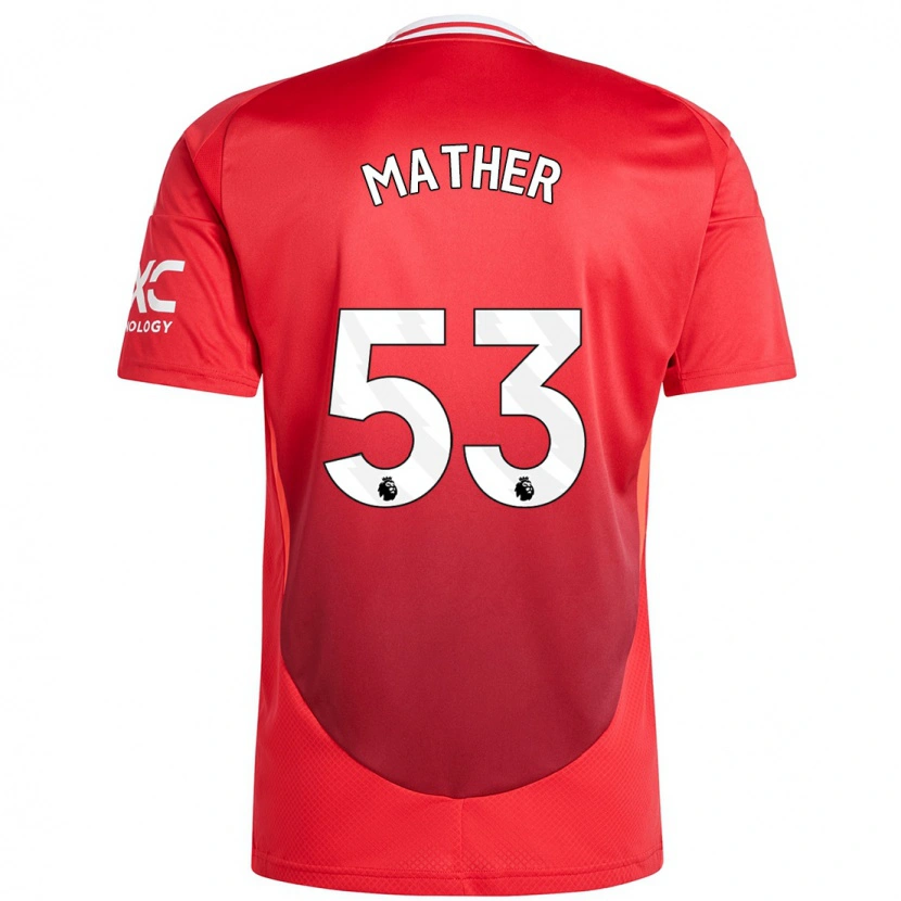 Danxen Kinder Sam Mather #53 Hellrot Heimtrikot Trikot 2024/25 T-Shirt Schweiz